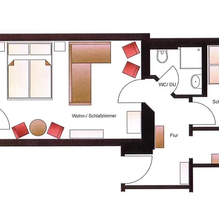 Wohlfuehlen Mit Grossem Balkon * 埃尔福特